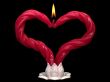 Two red burning candles