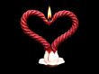 Two red burning candles