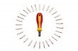 Screwdriver with a lot of interchan