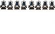 Eight searchlights.
