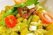 pasta pesto and vegetables