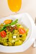 pasta pesto and vegetables
