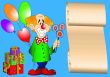 The Merry clown with ball