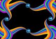 background black with rainbow