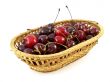 basket with cherries