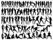    vector silhouettes of people