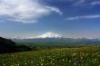 Elbrus and the Main Caucasian mountain ridge