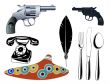 various objects - vector