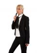 Blonde with mobile.