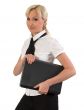 Female with notebook.