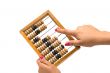 Wooden abacus.