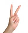 Triumph gesture.