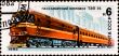 postage stamp shows russian train `TAP-75`