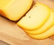 cheese slices on cutting board