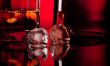 two ice cube and whiskey