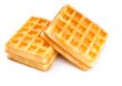 two soft waffles