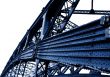 part of metal bridge