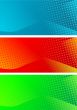 Set of abstract banners
