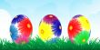 Colour easter vector banner