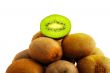 some kiwi on white background
