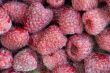 Abstract background from a fresh ripe raspberry