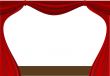 open curtain - vector