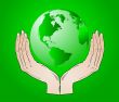 Earth in the your hands - vector