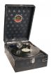 Vintage black gramophone  isolated