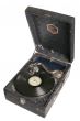 Vintage black gramophone  isolated