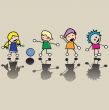 Happy little children