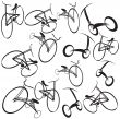 Bikes background illustration