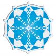 Snow flake sticker