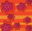Abstract beautiful flowers background, vector illustration