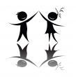 Dancing silhouettes