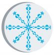 Snow flake sticker 3