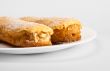 two eclairs on white dish