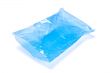 blue empty polyethylene package