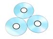 printable dvds isolated on white