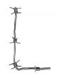 Barbed wire alphabet, L