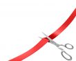 Scissors cut ribbon, corner version 