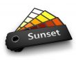 Color palette of sunset 