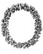 Alphabet made from hammered nails, letter O