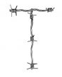 Barbed wire alphabet, T
