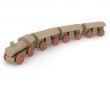 Wooden toy train