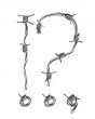 Barbed wire alphabet, question and exclamation mark 