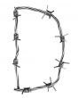Barbed wire alphabet, D