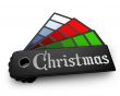 Christmas color palette isolated