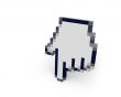 Hand cursor standing right view 