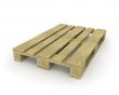 Wooden pallet isolated on white 