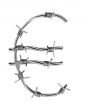 Barbed wire alphabet, euro symbol